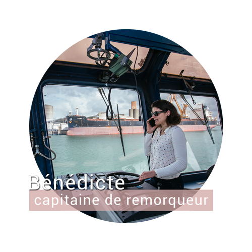 Bénédicte, capitaine de remorqueur